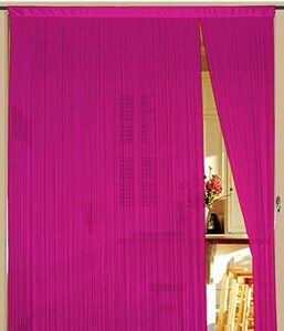 Fadenvorhang 150 cm x 300 cm (BxH) magenta