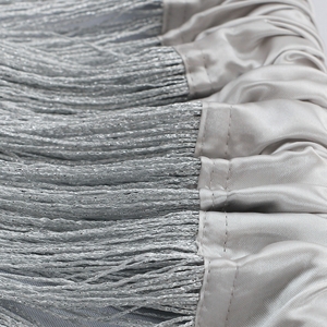 Fadenvorhang 150 cm x 300 cm silber gl�nzend (BxH)