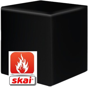 Sitzw�rfel schwarz  B1 schwer entflammbar 43 cm x 43 cm x 51 cm