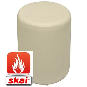 Sitzhocker perle creme B1 schwer entflammbar