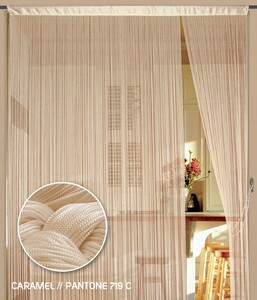 Fadenvorhang Kaikoon 150 cm x 700 cm (BxH) caramel