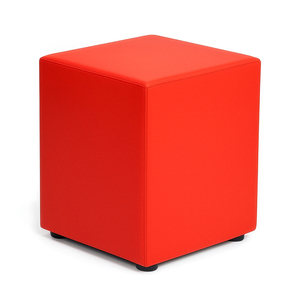 Sitzw�rfel Rot Ma�e: 43 cm x 43 cm x 51 cm