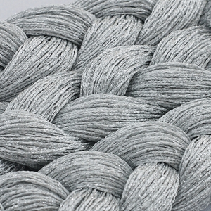 Fadenvorhang 150 cm x 1000 cm silber gl�nzend in B1 schwer entflammbar