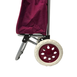 Einkaufstrolley mit R�dern / klappbar Brombeere
