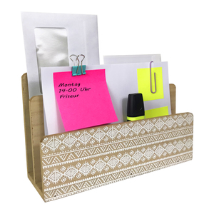 Briefablage Holz 24x9x15cm