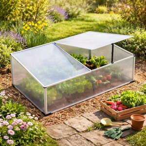 Fr�hbeet Aluminium Gew�chshaus Gew�chshaus 120X80X30/40CM