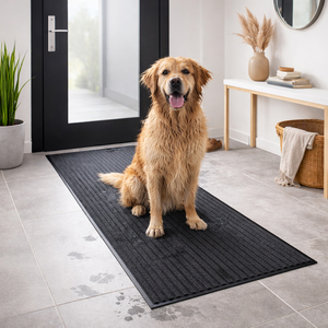 Schmutzfangmatte Fu�matte Schmutzmatte T�rmatte Matte 80x180cm grau