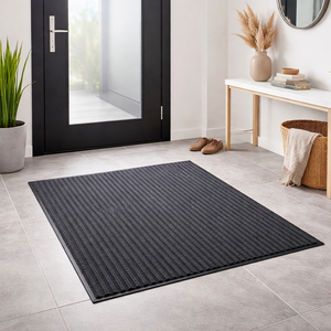 XXL Fu�matte T�rmatte Schmutzfangmatte 180x120cm grau rutschfest 