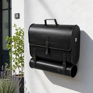 Briefkasten Schultasche mit Zeitungsrolle Stahl lackierte Oberfl�che