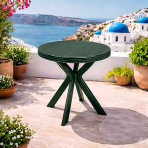 Gartentisch Balkontisch Bistrotisch Tisch Rund Gr�n Don 70xH72cm
