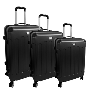 3er Hartschalen-Koffer-Set Schwarz