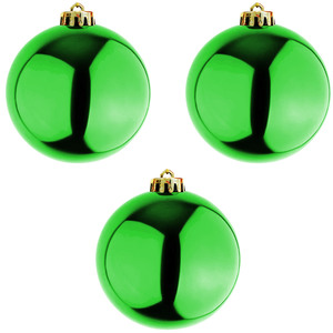 3 St�ck XXL Weihnachtsbaumkugeln Christbaumkugeln Lime  20cm