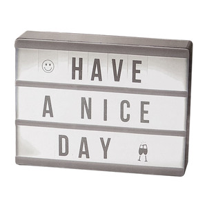 Mini LED Kino-Leuchtkasten 90 Buchstaben L15xB4xH10,5cm