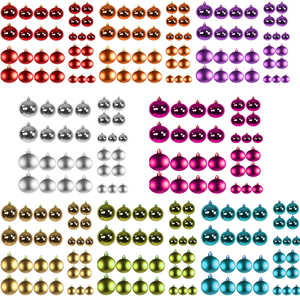 30tlg. Weihnachtskugeln Baumkugeln Sortiment  4/5/6/7cm vers. Farben