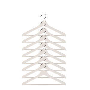 Holzkleiderb�gel drehbar mit Hosensteg Wei� 