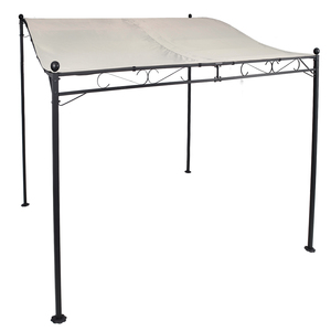 Anbaupavillon 300x250cm Stahlgestell Dach beschichtet wasserabweisend