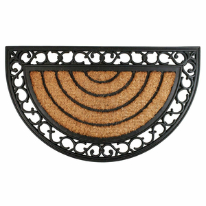 Schmutzfangmatte Schuhabstreifer 45x75 cm Ornamente halbrund