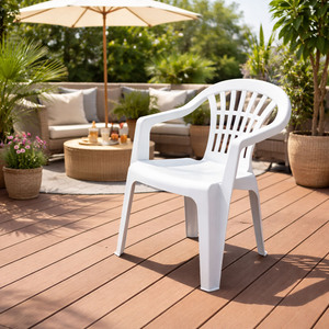 Stapelstuhl Bistrostuhl Gartenstuhl Outdoor ALTEA Wei� Kunststoff 