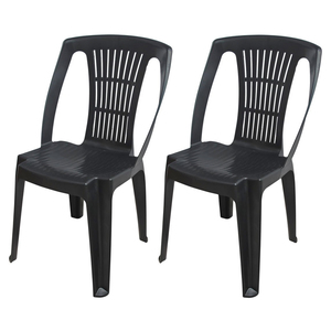 Stapelstuhl Gartenstuhl Bistrostuhl Kunststoff Ohne Armlehnen Anthrazit Gartenstuhle Direkt Bestellen