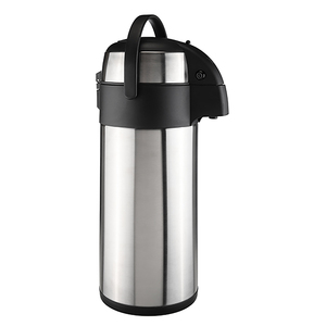 XXL Edelstahl Airpot 5 Liter Kaffeekanne Isolierkanne Pumpkanne doppelwandig