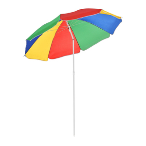Sonnenschirm Schirm in Regenbogenfarben inkl. Tasche Sonnenschutz 180cm