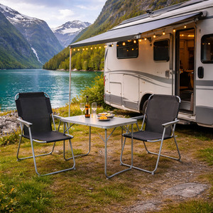 3tlg Campingm�bel Outdoorm�bel Campingstuhl Campingtisch Aluminium 