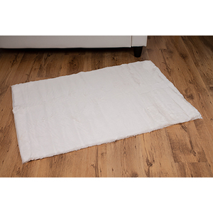 Lufer Fellimitat Rabbit Dekofell Teppich Bettvorleger Kunstfell Wei 80x120cm