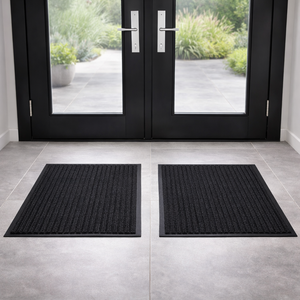 2 St�ck Schmutzfangmatte 40x60cm schwarz