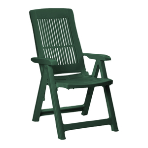 Kunststoff Gartenstuhl Klappsessel Klappstuhl Campingsessel Gr�n 5-Positionen
