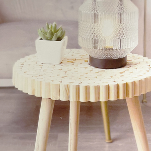 Holz Tisch Beistelltisch Deko Sofatisch Kaffeetisch Blumentisch 30xH14cm