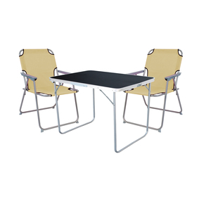 3-tlg Camping Set Gartenm�bel Campingtisch + 2 Campingstuhl Klappstuhl