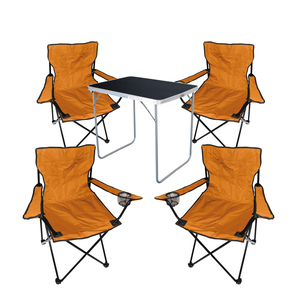 5-tlg Camping Set Gartenm�bel Campingtisch + 4 Campingstuhl Klappstuhl