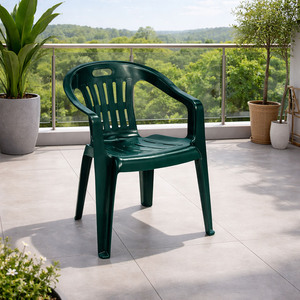 Stapelstuhl Bistrostuhl Gartenstuhl Outdoor Dunkelgr�n Kunststoff 