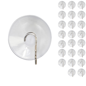 24 x Mojawo Saughaken 38mm - Aufh�nger mit Saugnapf und Metallhaken