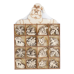 48 St�ck Echtholz Weihnachts Baumschmuck 8 Sorten