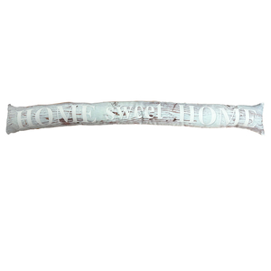 Zugluftstopper Trvorleger Windstopper Spruch Grau HOME 95x12cm