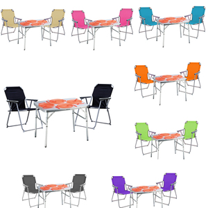 3-teiliges praktisches Campingm�bel Set Alu L75xB55xH60cm 