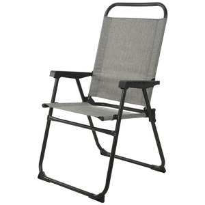 Aluminium Campingstuhl Klappstuhl Anglerstuhl Gartenstuhl Grau meliert