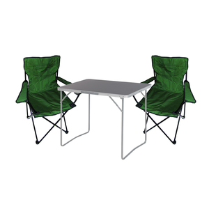 3-tlg Campingm�bel Set Campingtisch Anglerstuhl L80xB60xH68cm klappbar