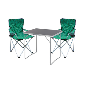 3-tlg Campingm�bel Set Campingtisch Anglerstuhl L80xB60xH68cm klappbar