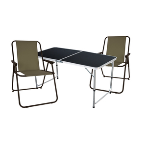3-tlg Campingm�bel Campingstuhl Campingtisch klappbar L120xB60xH70cm