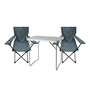 3-teiliges Campingm�bel 1x Campingtisch + 2 Anglerst�hle