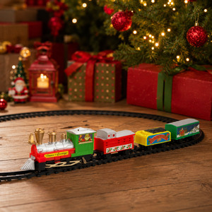 Weihnachtszug Eisenbahn Zug Sound Weihnachtsdekoration L183cm Batterie