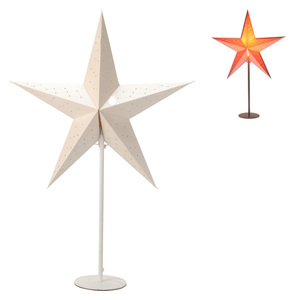 Weihnachtstern Tischlampe Papierstern H65cm 220V An/Aus Schalter