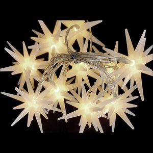 LED Fenster Lichterkette 10 Sterne Weihnachtsbeleuchtung Batterie