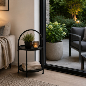Beistelltisch Deko Sofatisch Kaffeetisch Blumentisch Tisch Metall