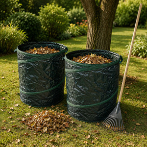 2er Gartenabfallsack Laubsack Biom�ll selbstaufstellend Popup 160L   