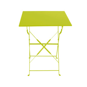 Bistrotisch Klapptisch Campingtisch Campingtisch Metall Lime B60xH71cm