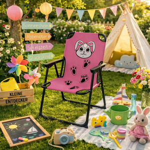 Kinder Campingstuhl Klappstuhl Gartenstuhl Campingstuhl Outdoor Hase