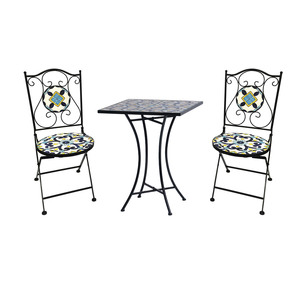 Mosaik Sitzgarnitur Set 3-teilig Sitzgruppe Gartenmbel Tisch Sthle